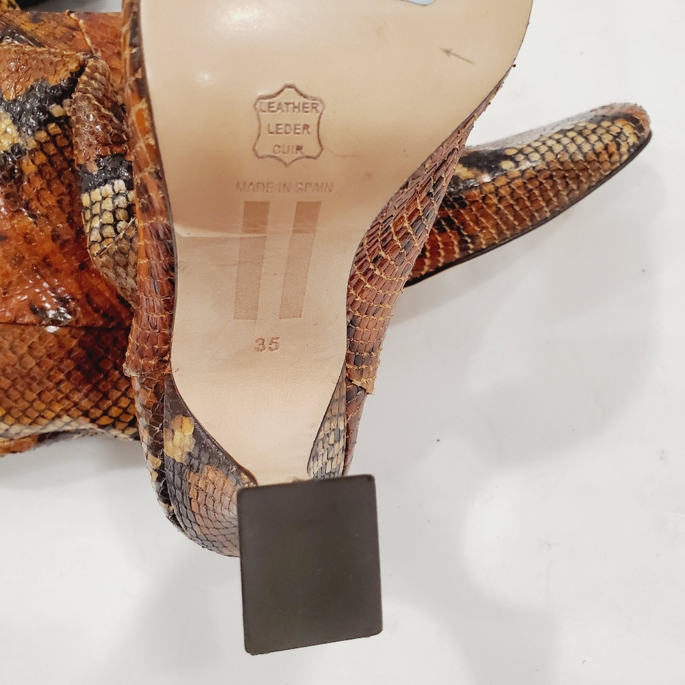 NEW MIISTA INGA SNAKE PRINT TALL BOOTS - Picture 6 of 6